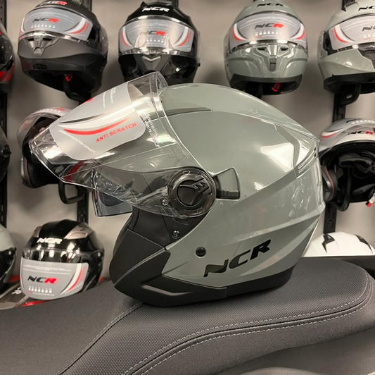 NCR Nardo Gri  [Ece-Dot) Sertifikalı Yarım Kask[KAPIDA ÖDEME & ŞEFFAF KARGO]