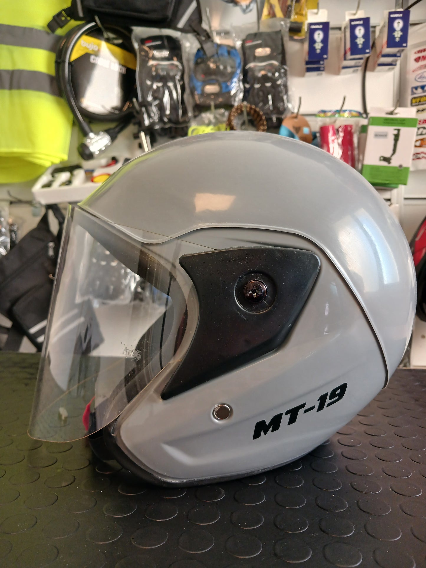 MT-19 Nardo Gri  [Ece-Dot) Sertifikalı Yarım Kask[KAPIDA ÖDEME & ŞEFFAF KARGO]