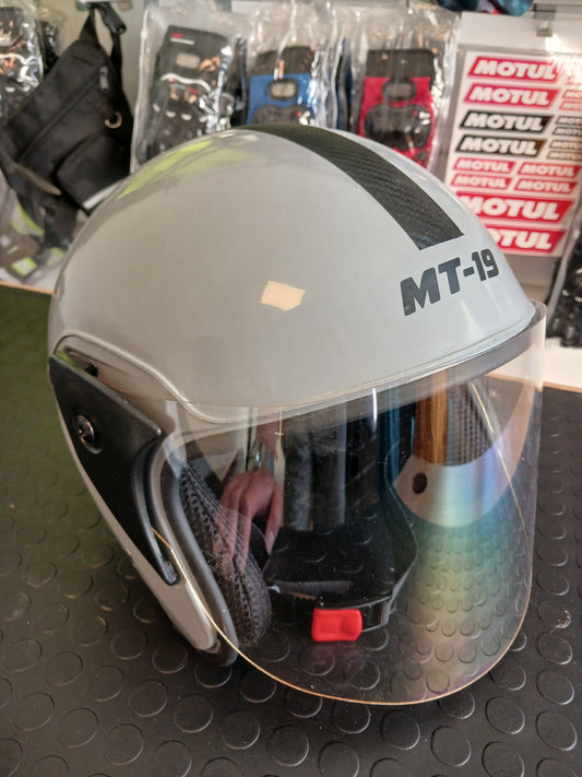 MT-19 Nardo Gri  [Ece-Dot) Sertifikalı Yarım Kask[KAPIDA ÖDEME & ŞEFFAF KARGO]