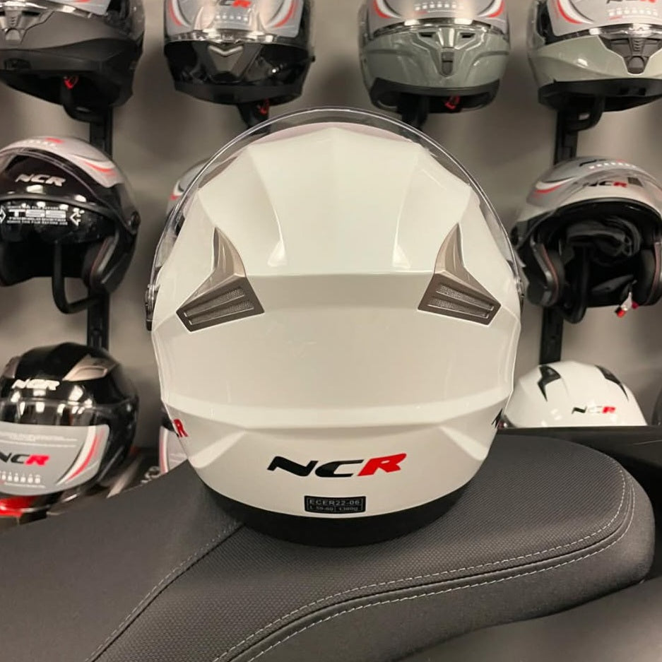 NCR Jet Beyaz [Ece-dot] Sertifikalı Güneş Vizörlü Yarım Kask ! [ KAPIDA ÖDEME & ŞEFFAF KARGO ]