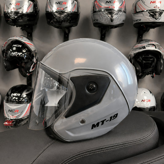 MT-19 Nardo Gri  [Ece-Dot) Sertifikalı Yarım Kask[KAPIDA ÖDEME & ŞEFFAF KARGO]