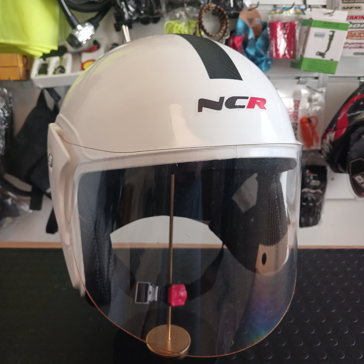 NCR Beyaz Dot Sertifikalı Yarım Kask Stokta ! [KAPIDA ÖDEME & ŞEFFAF KARGO]