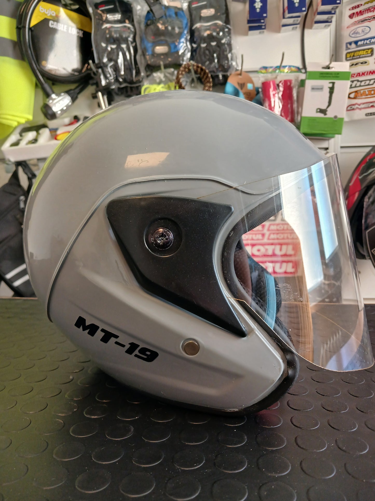 MT-19 Nardo Gri  [Ece-Dot) Sertifikalı Yarım Kask[KAPIDA ÖDEME & ŞEFFAF KARGO]